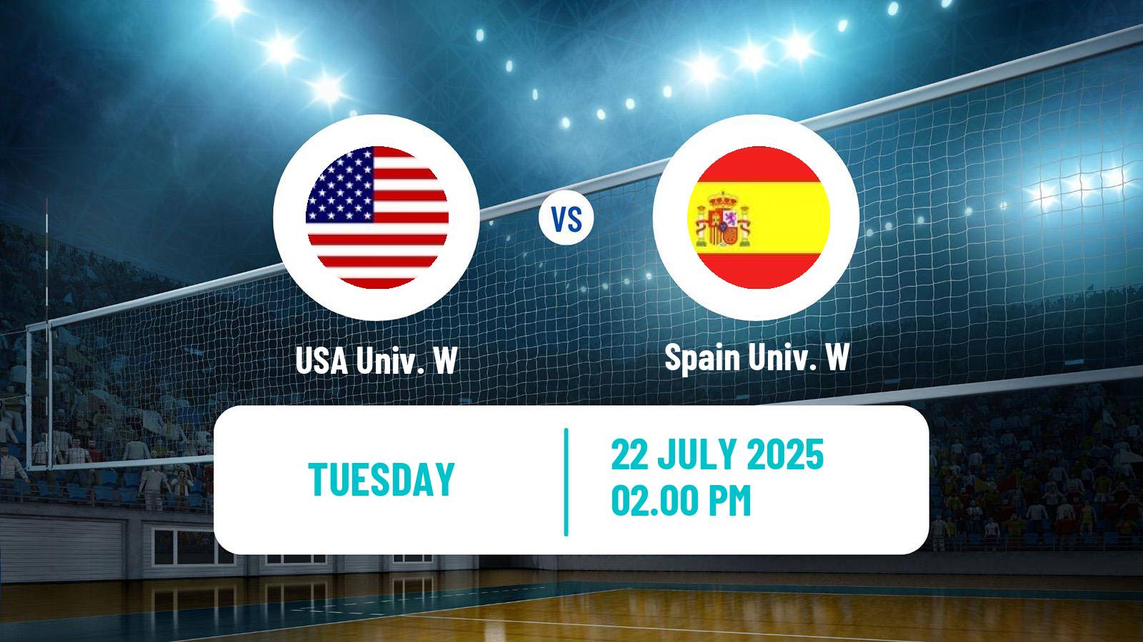 Volleyball Universiade Volleyball Women USA Univ. W - Spain Univ. W