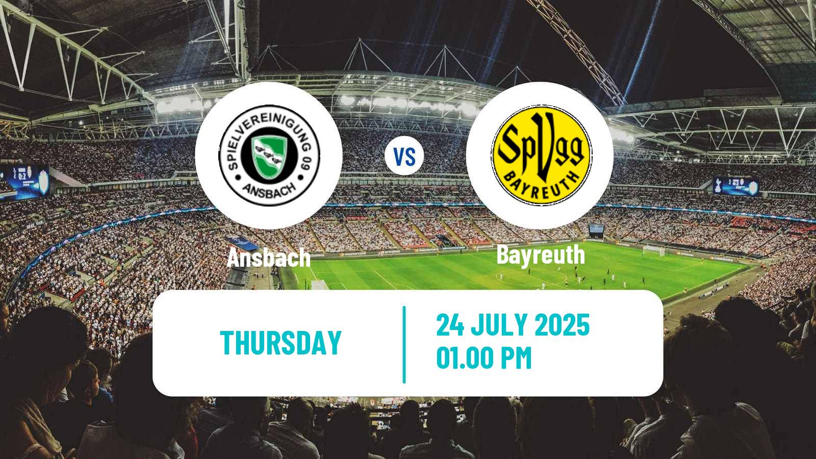 Football German Regionalliga Bayern Ansbach - Bayreuth