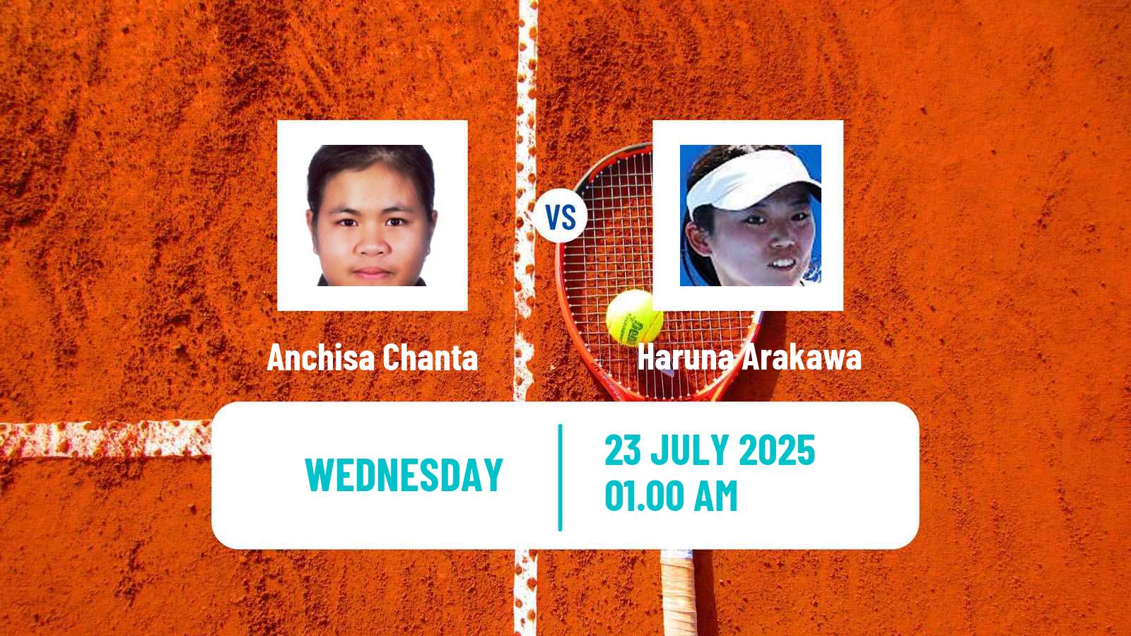 Tennis ITF W15 Nakhon Pathom 2 Women Anchisa Chanta - Haruna Arakawa