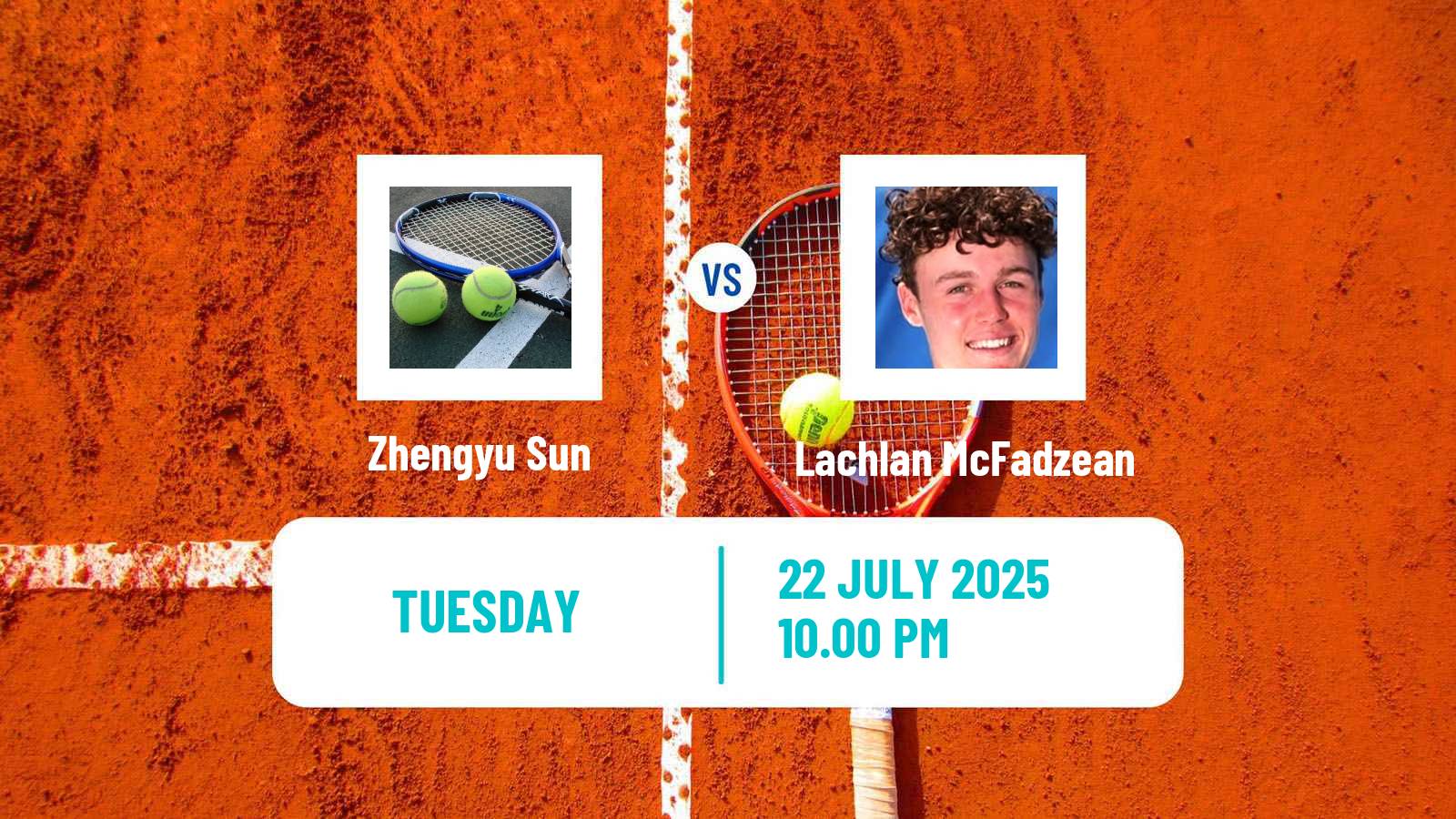 Tennis ITF M15 Wuning Men Zhengyu Sun - Lachlan McFadzean