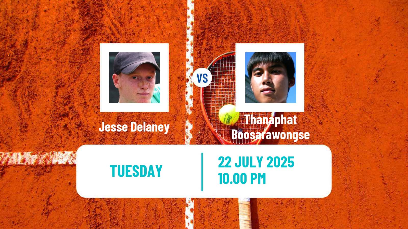 Tennis ITF M15 Nakhon Pathom 2 Men Jesse Delaney - Thanaphat Boosarawongse