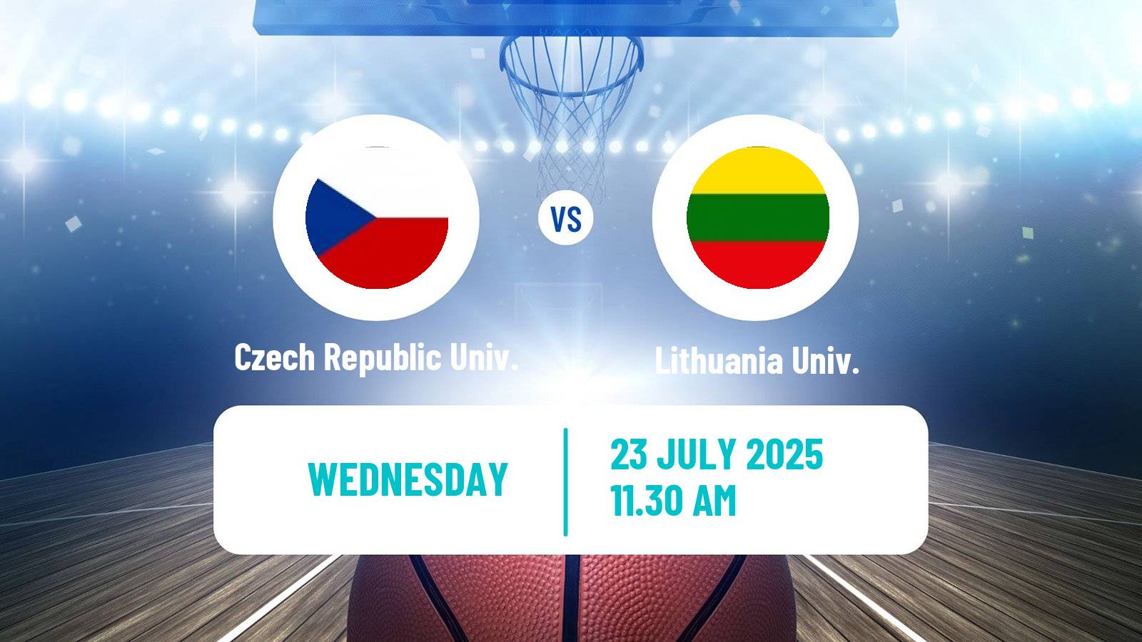 Basketball Universiade Basketball Czech Republic Univ. - Lithuania Univ.