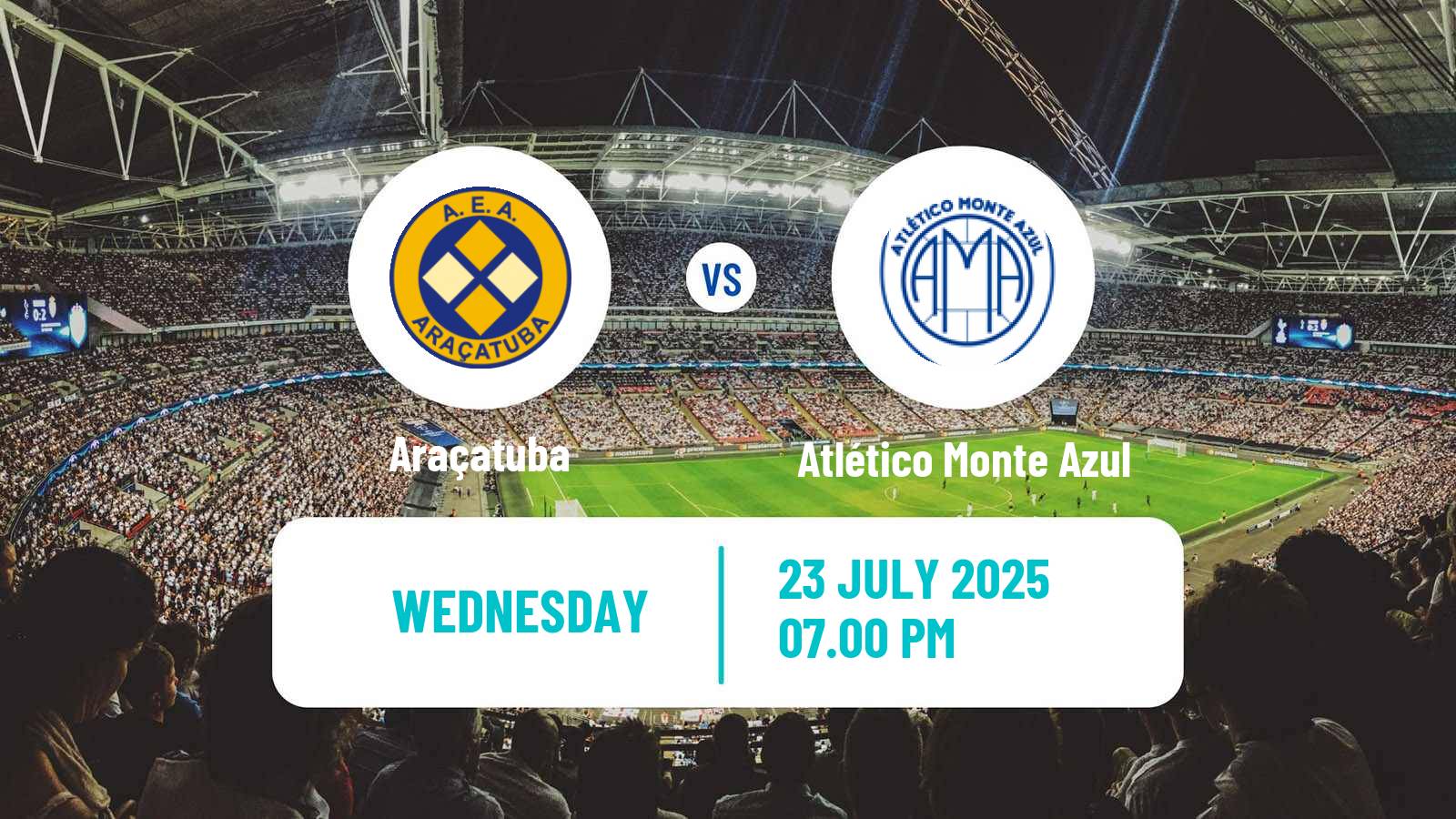Football Brazilian Copa Paulista Araçatuba - Atlético Monte Azul