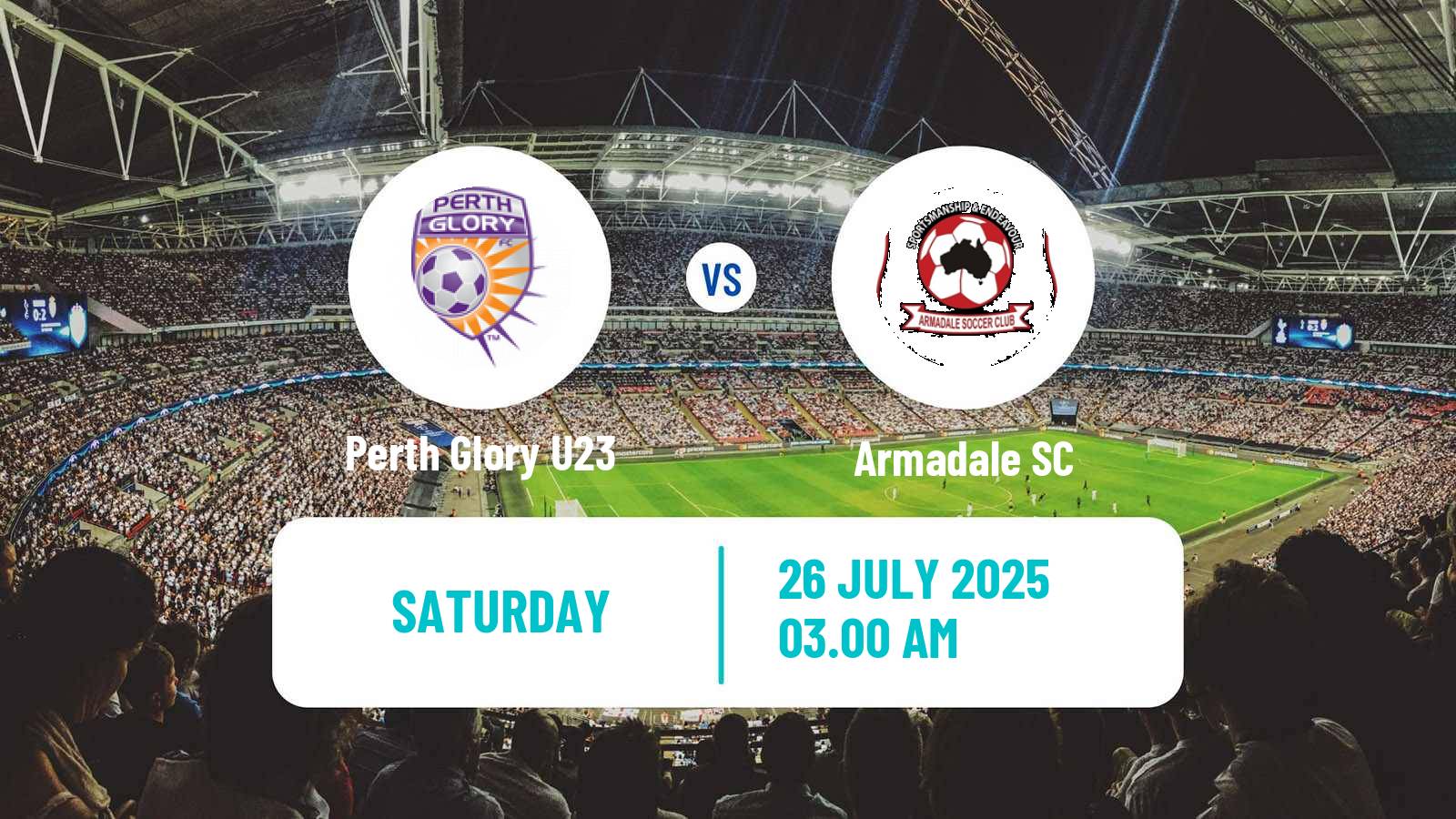 Football Australian NPL Western Australia Perth Glory U23 - Armadale