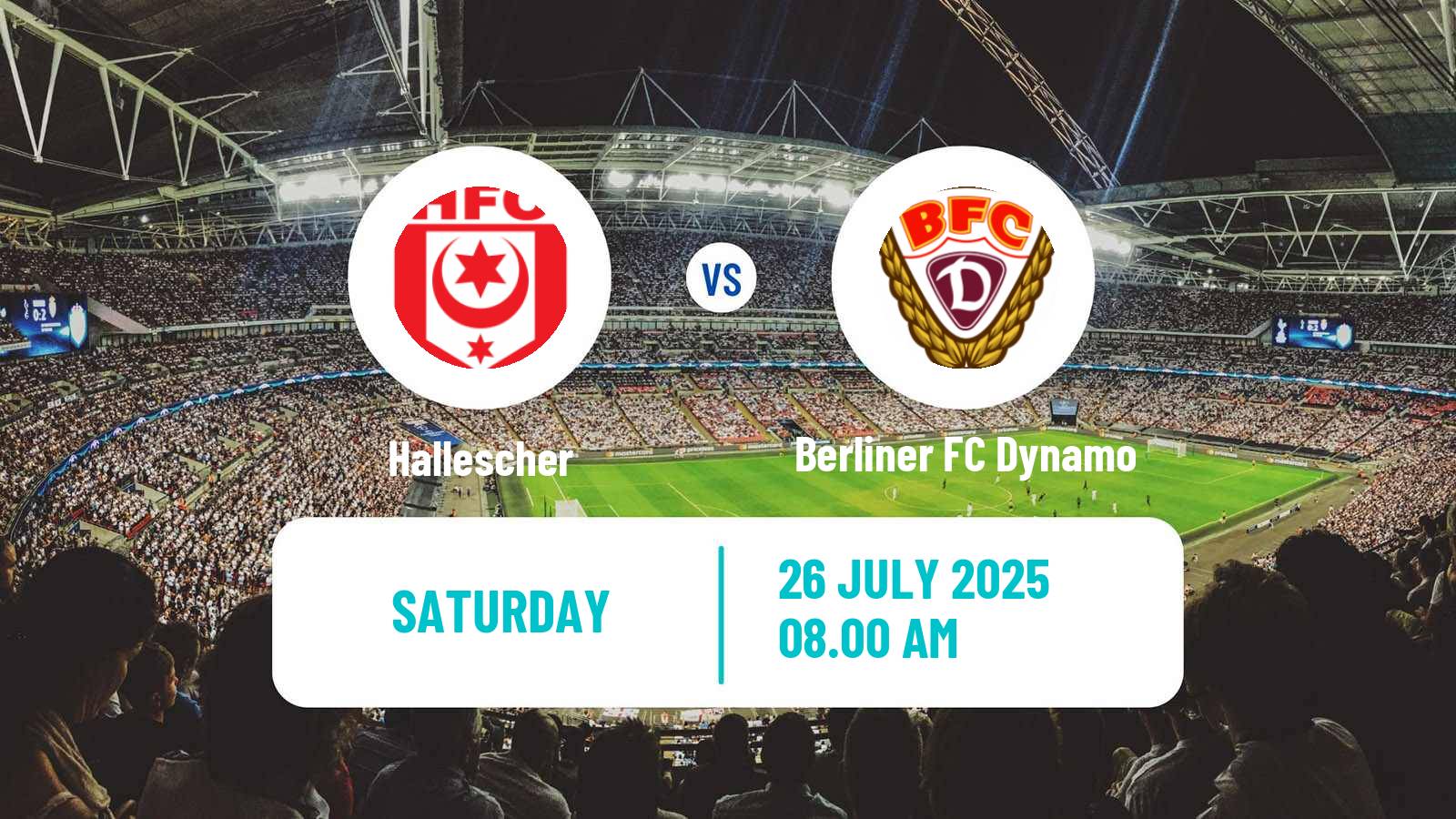 Football German Regionalliga Nordost Hallescher - Berliner FC Dynamo