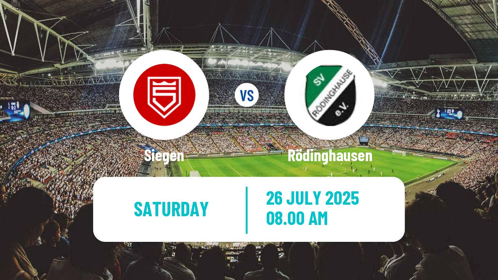 Football German Regionalliga West Siegen - Rödinghausen