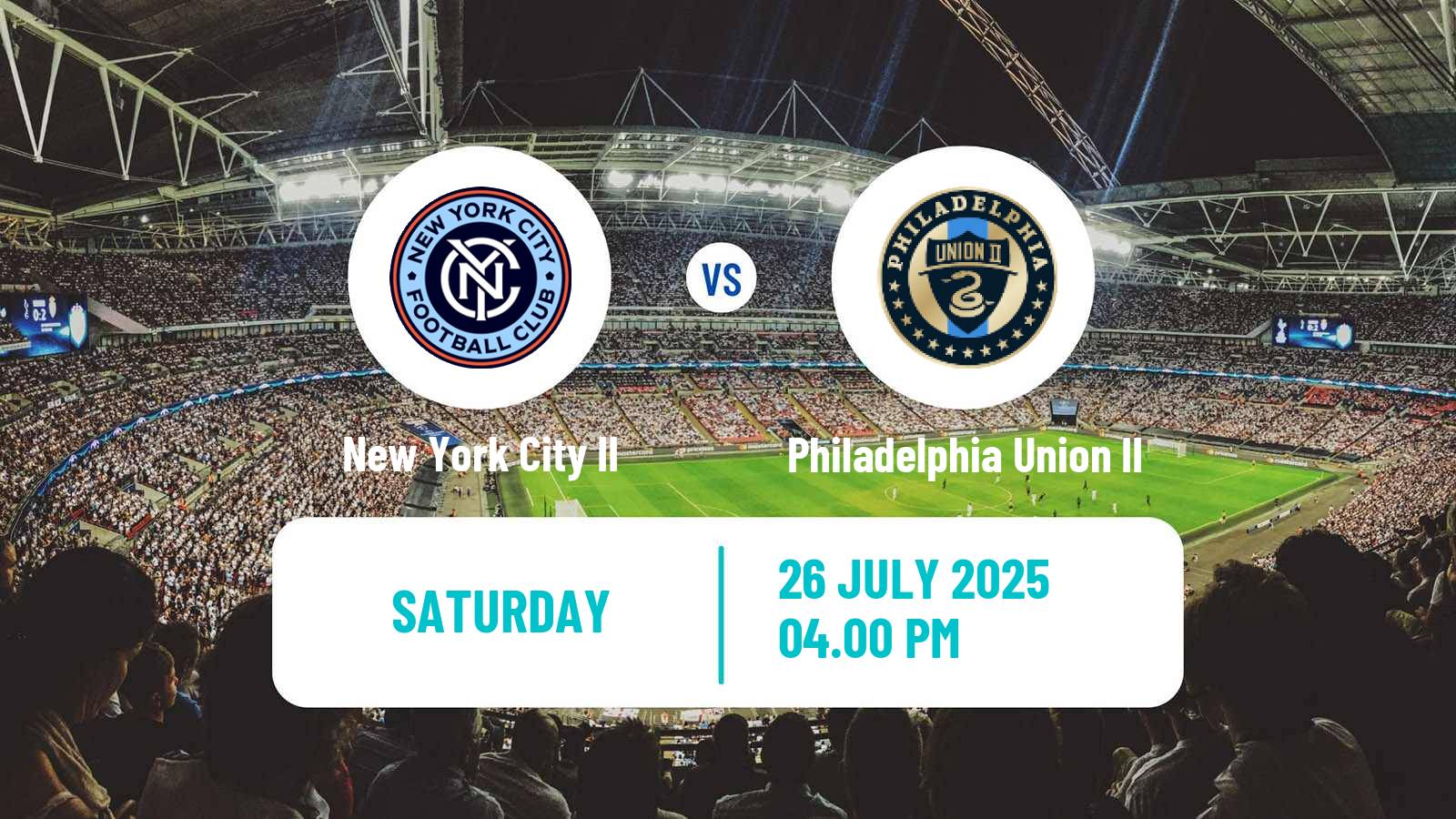 Football MLS Next Pro New York City II - Philadelphia Union II