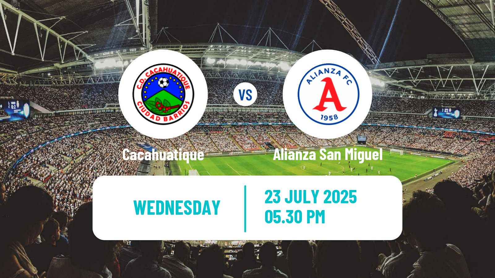 Football El Salvador Primera Division Cacahuatique - Alianza San Miguel