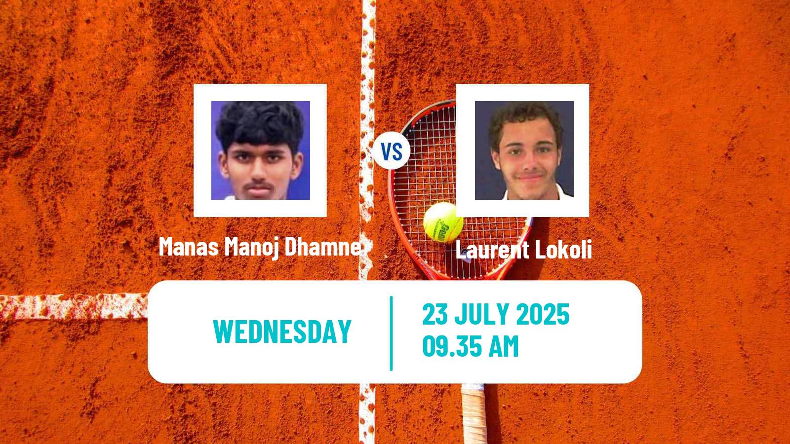 Tennis ITF M25 Porto Men Manas Manoj Dhamne - Laurent Lokoli