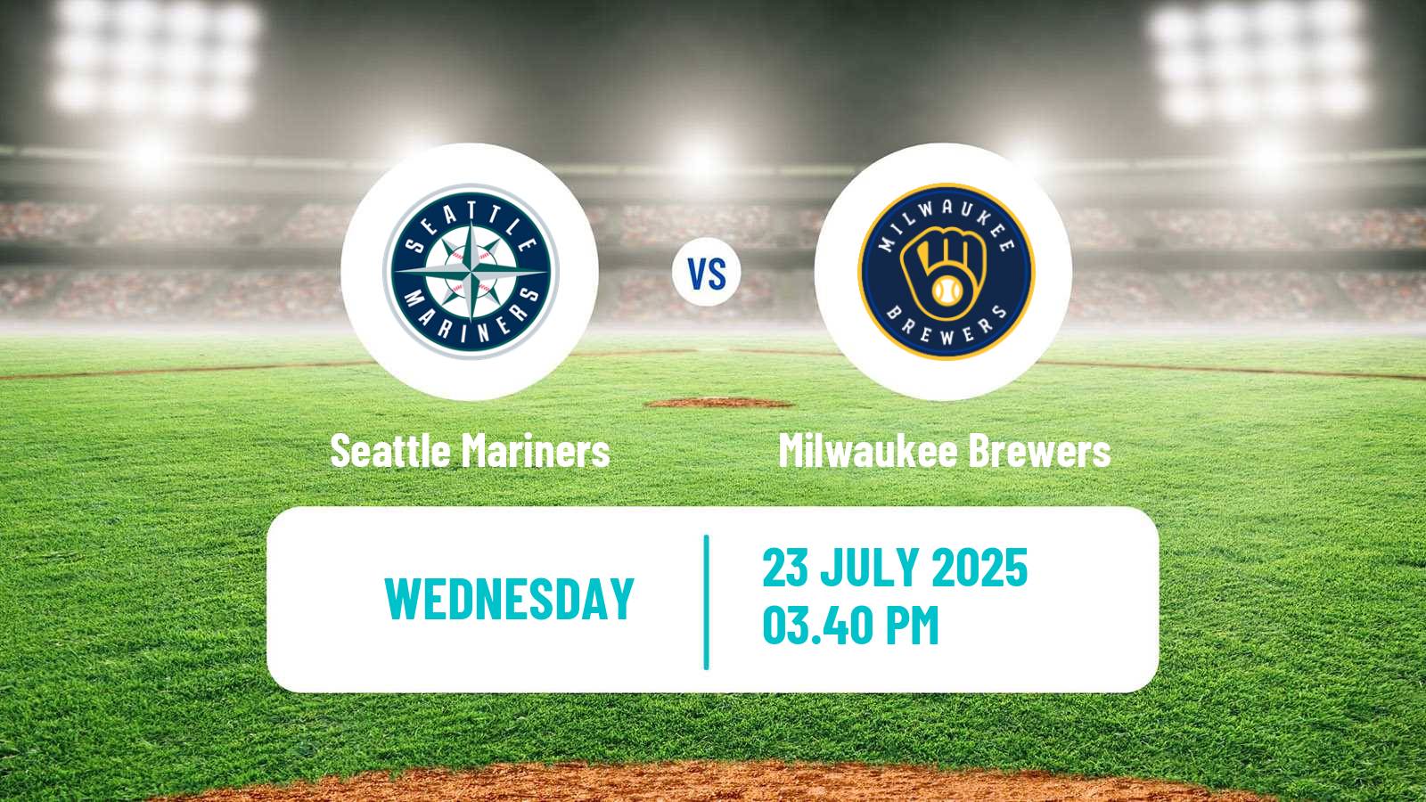 Baseball MLB Seattle Mariners - Milwaukee Brewers