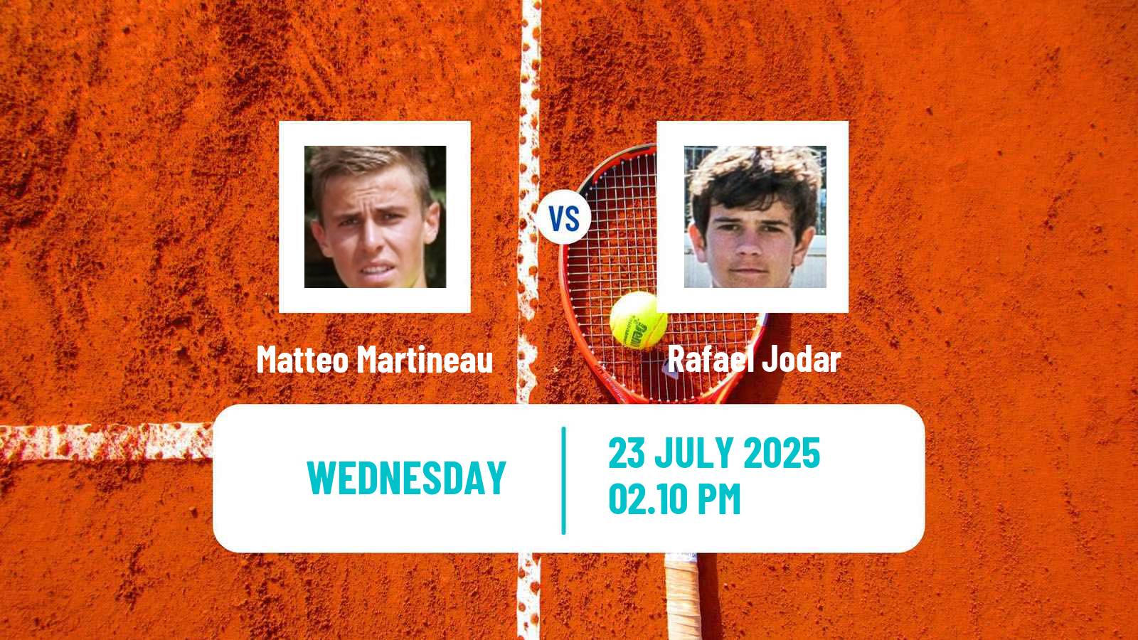 Tennis Segovia Challenger Men Matteo Martineau - Rafael Jodar
