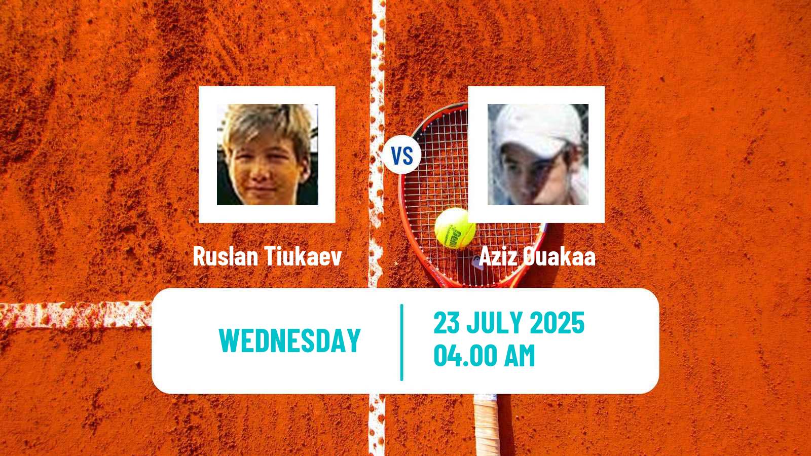 Tennis ITF M15 Monastir 29 Men Ruslan Tiukaev - Aziz Ouakaa