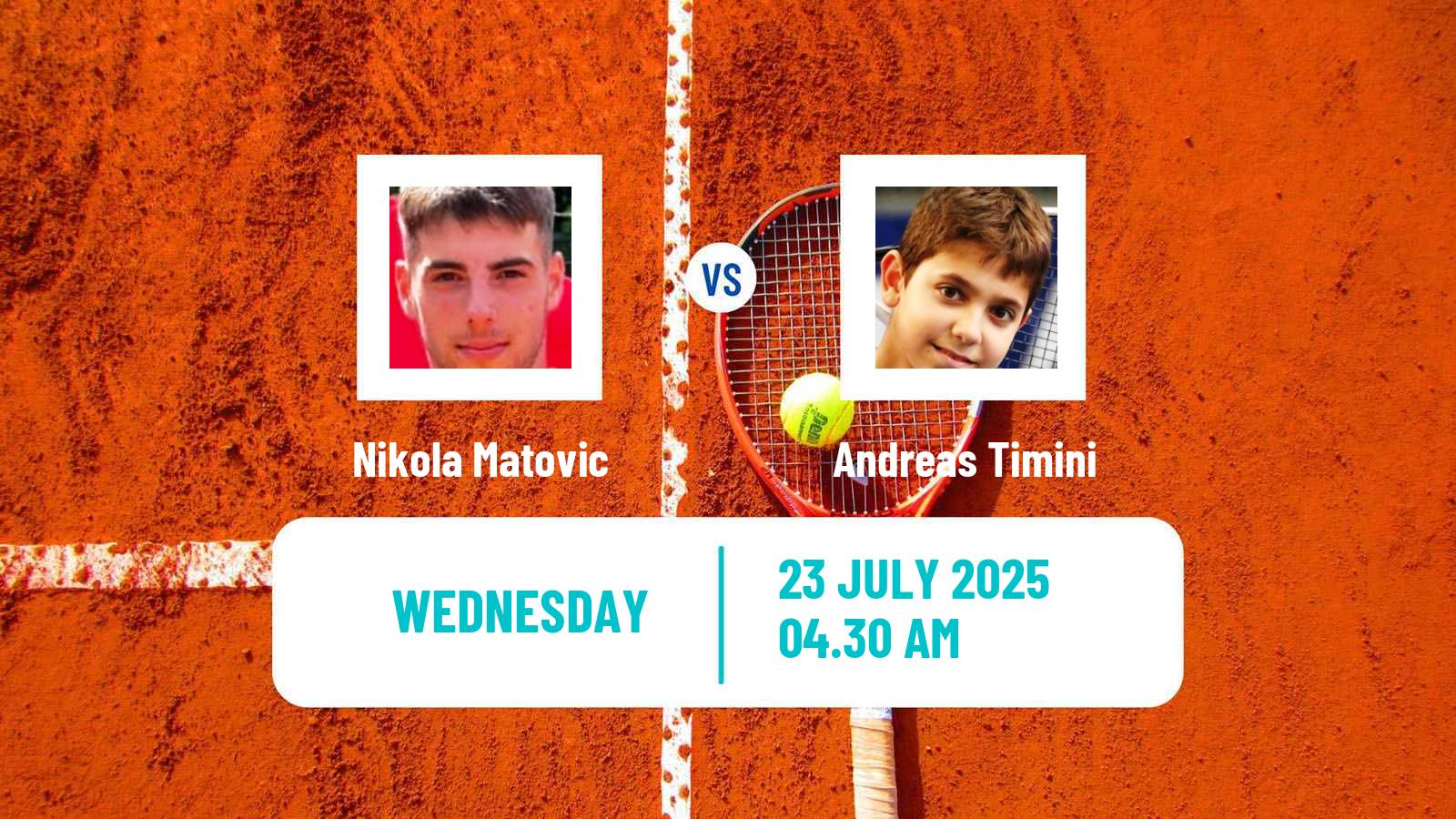 Tennis ITF M15 Kursumlijska Banja 12 Men Nikola Matovic - Andreas Timini