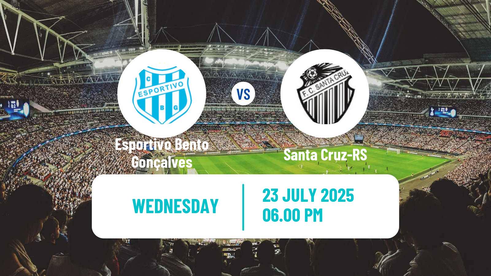 Football Brazilian Campeonato Gaucho 2 Esportivo Bento Gonçalves - Santa Cruz-RS
