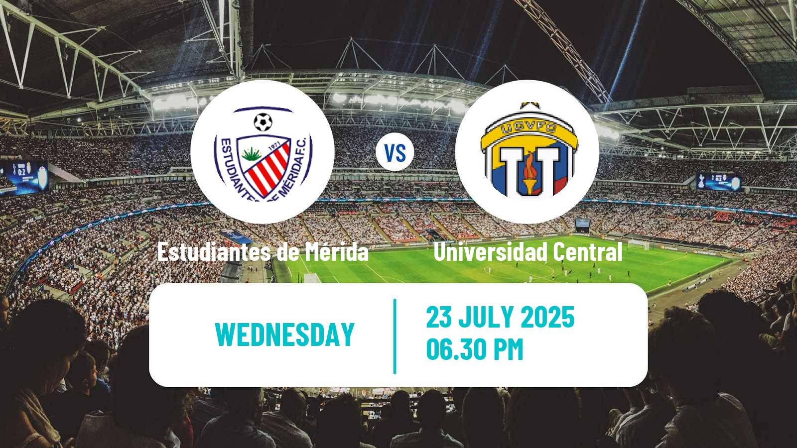 Football Venezuelan Primera Division Estudiantes de Mérida - Universidad Central