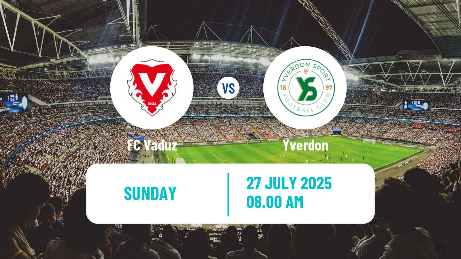 Football Swiss Challenge League Vaduz - Yverdon