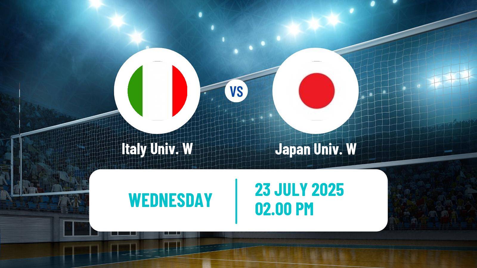 Volleyball Universiade Volleyball Women Italy Univ. W - Japan Univ. W