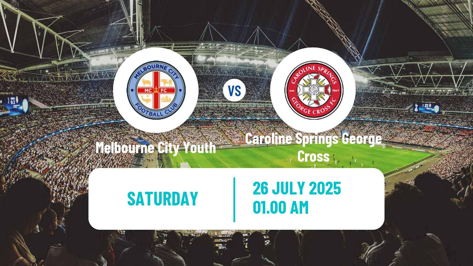 Football Australian Victoria Premier League Melbourne City Youth - Caroline Springs George Cross