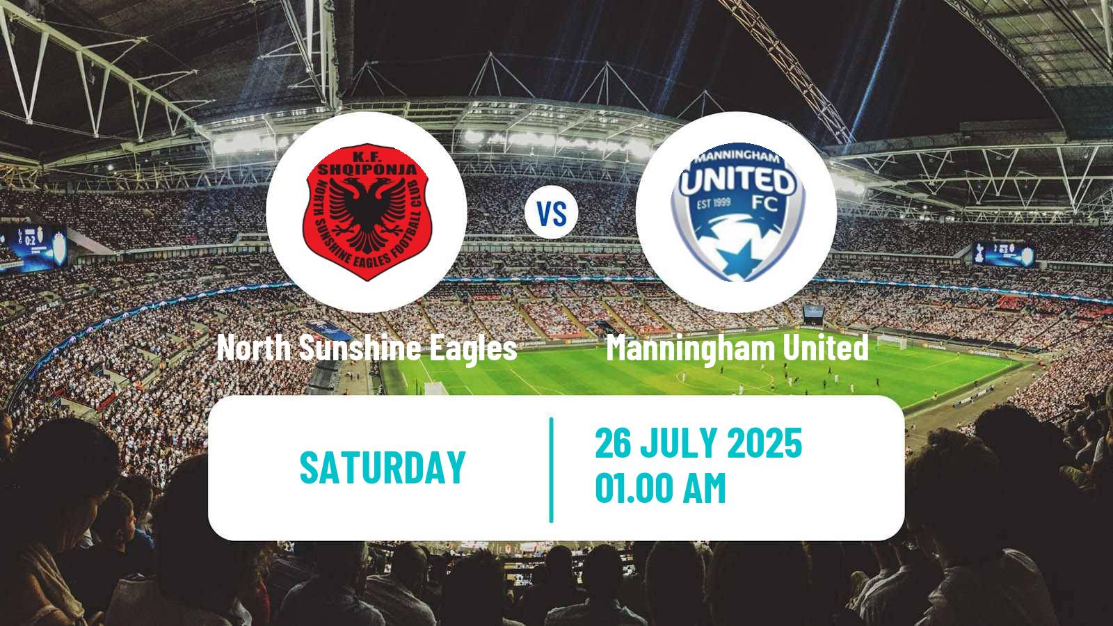Football Australian Victoria Premier League North Sunshine Eagles - Manningham United