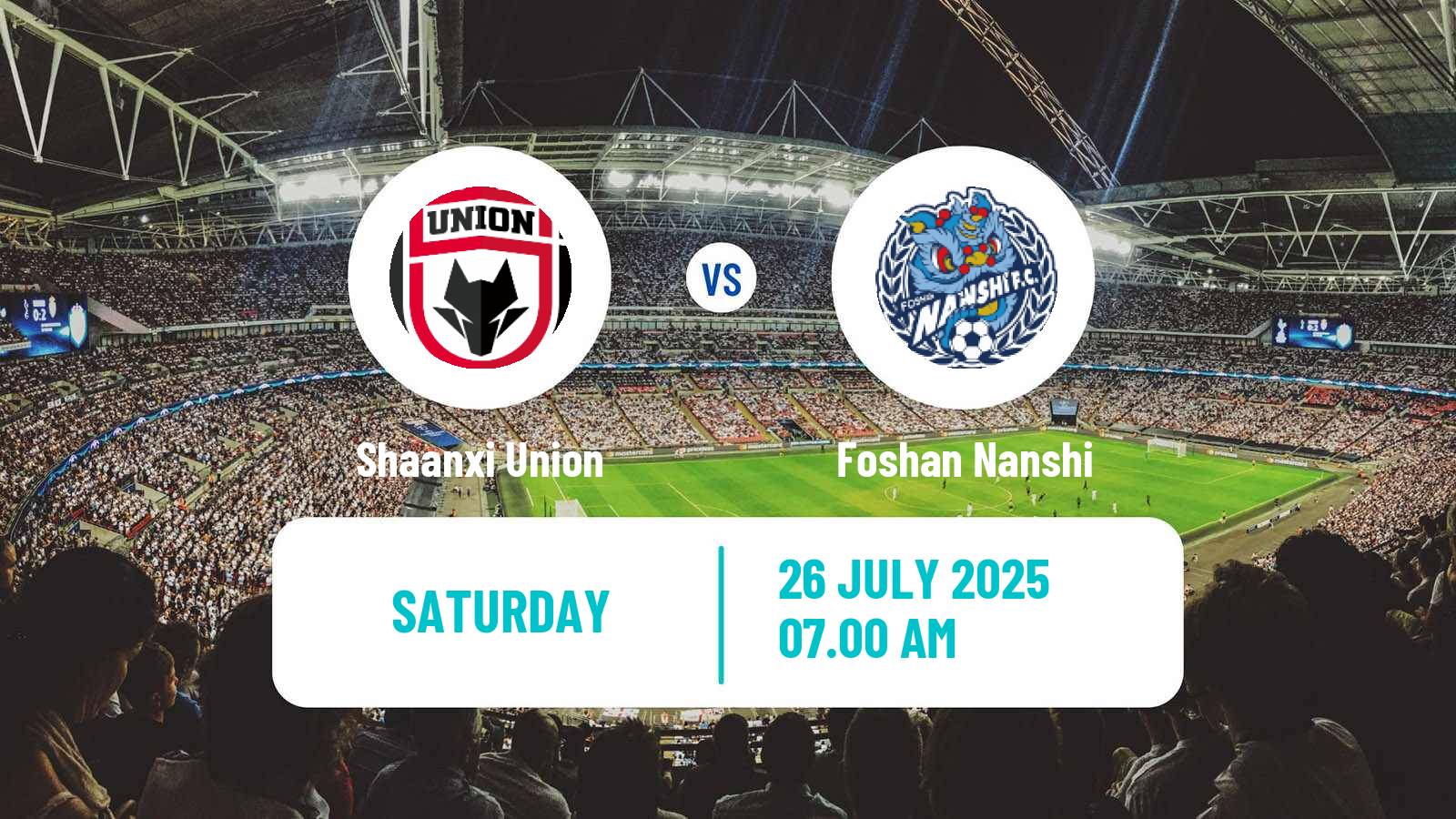 Football Chinese Jia League Shaanxi Union - Foshan Nanshi