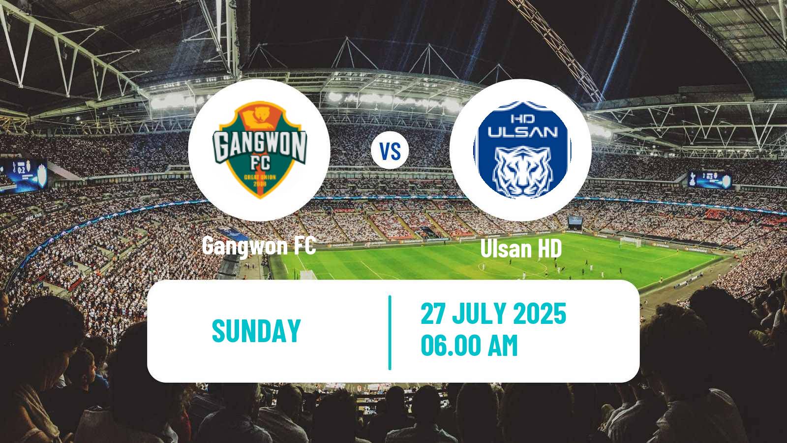 Football South Korean K-League 1 Gangwon - Ulsan HD