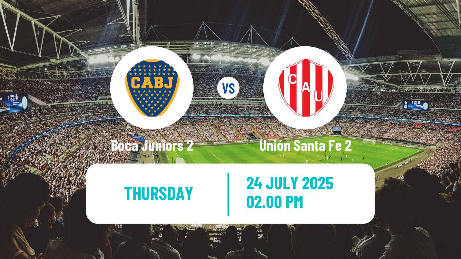 Football Argentinian Reserve League Boca Juniors 2 - Unión Santa Fe 2