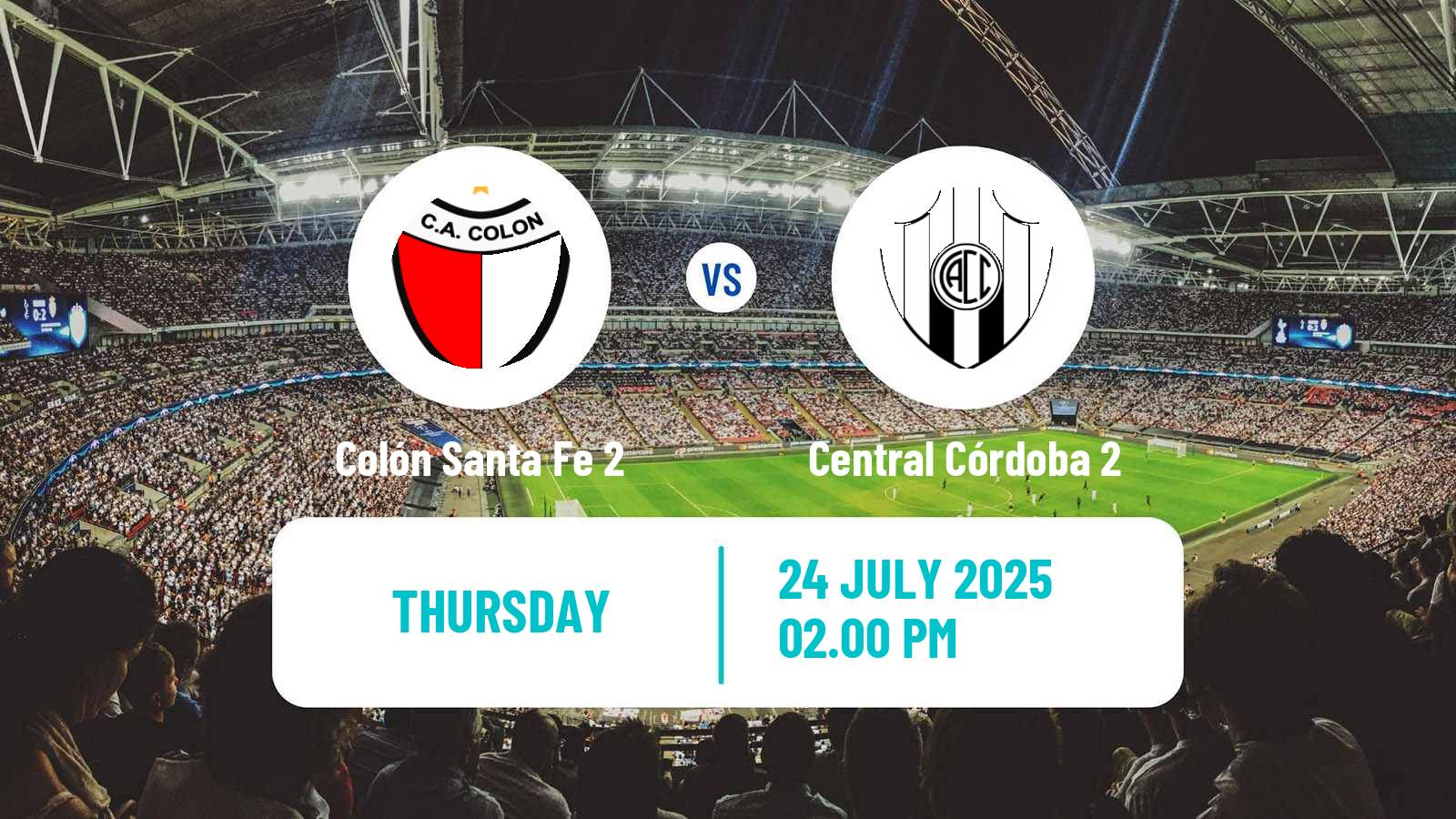 Football Argentinian Reserve League Colón Santa Fe 2 - Central Córdoba 2