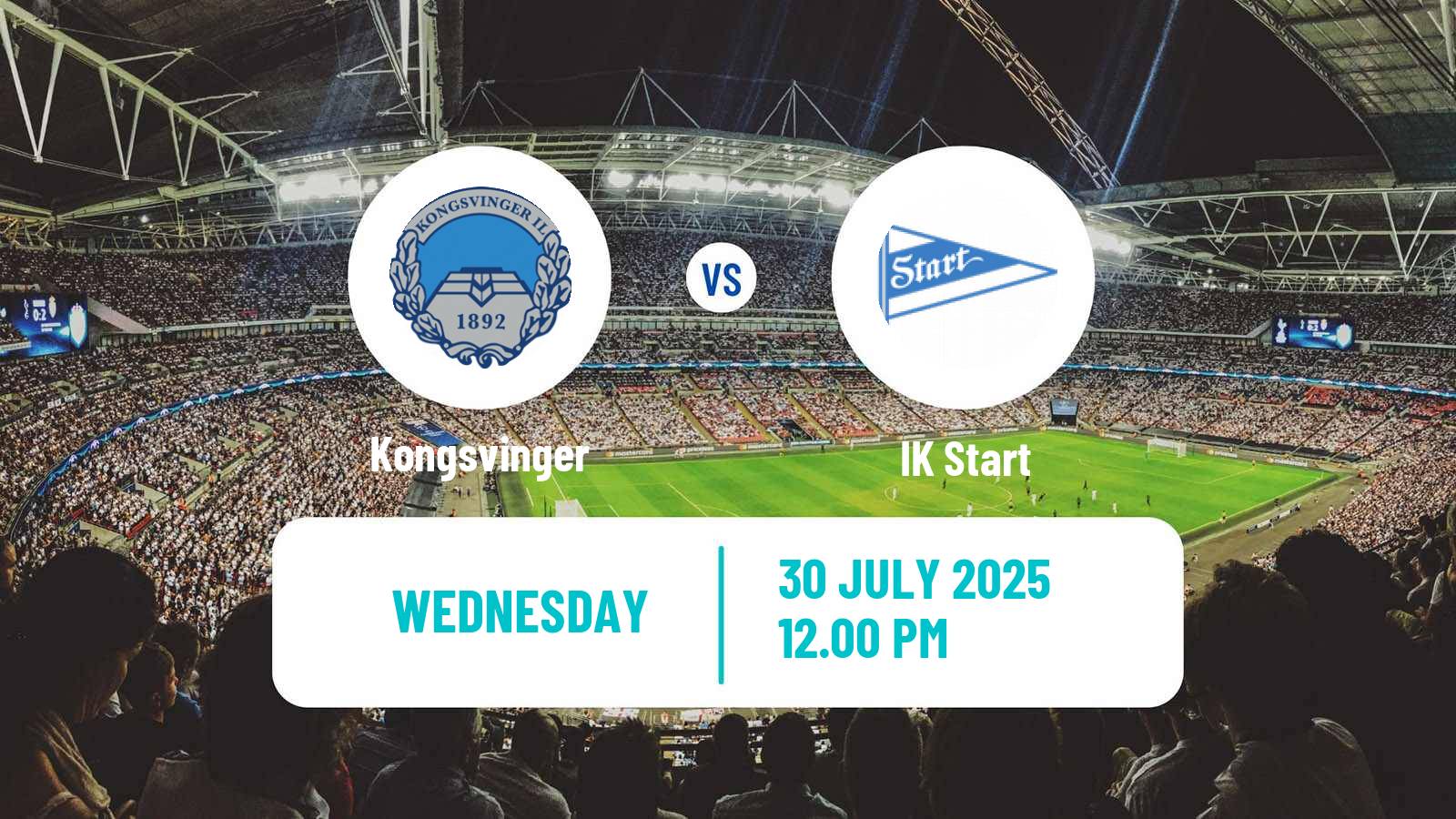 Football Norwegian Adeccoligaen Kongsvinger - Start