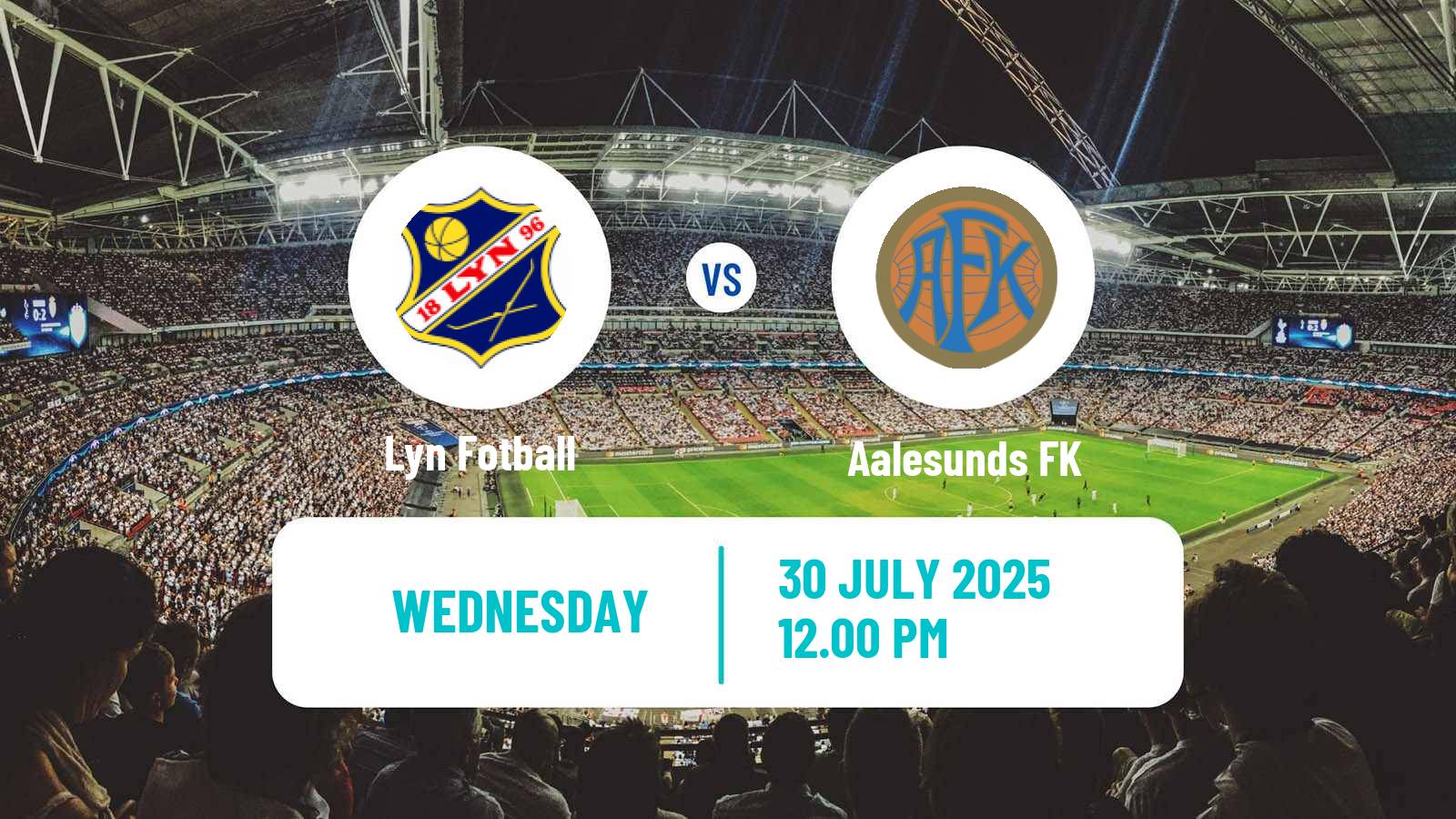 Football Norwegian Adeccoligaen Lyn - Aalesunds