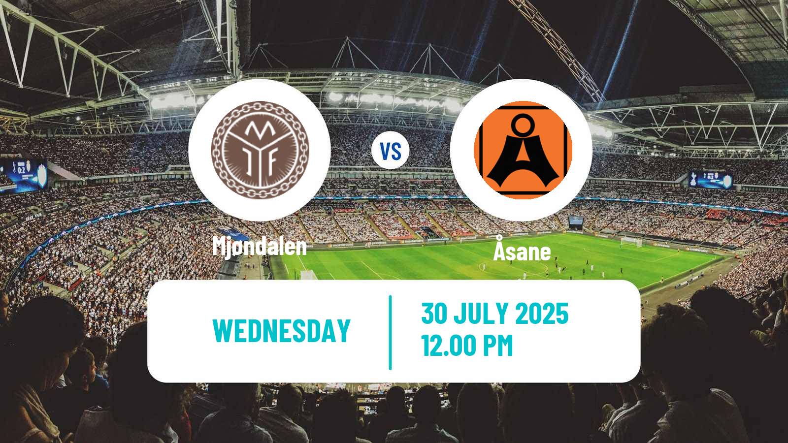 Football Norwegian Adeccoligaen Mjøndalen - Åsane