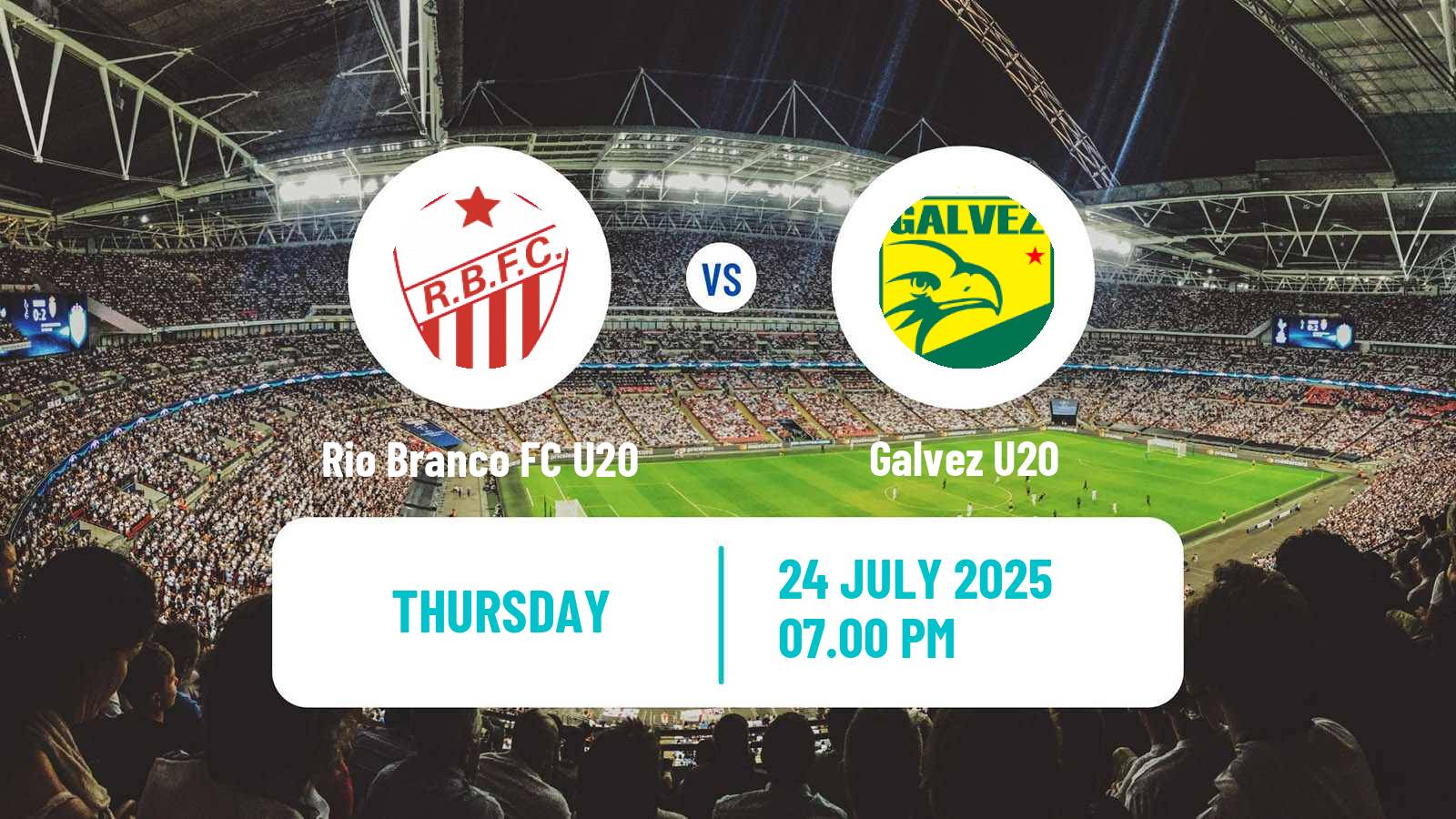 Football Brazilian Acreano U20 Rio Branco FC U20 - Galvez U20