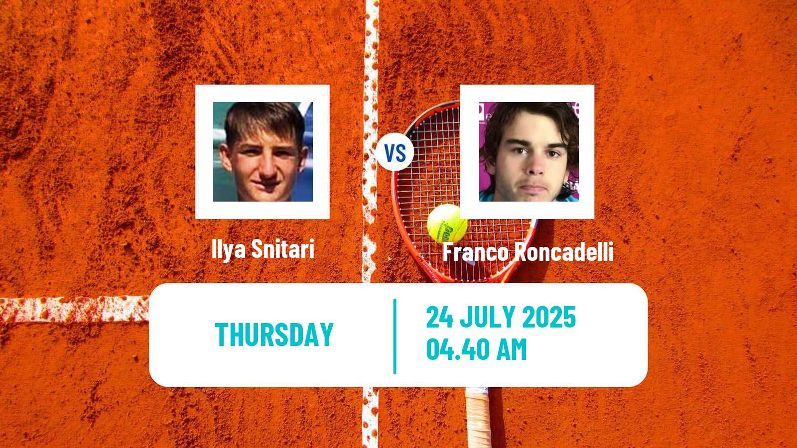 Tennis ITF M25 H Bacau Men Ilya Snitari - Franco Roncadelli