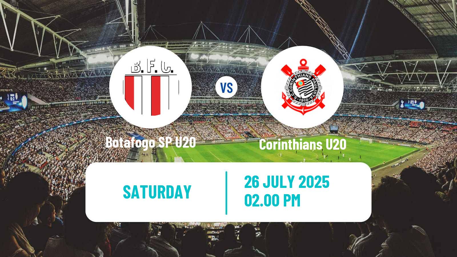 Football Brazilian Paulista U20 Botafogo SP U20 - Corinthians U20