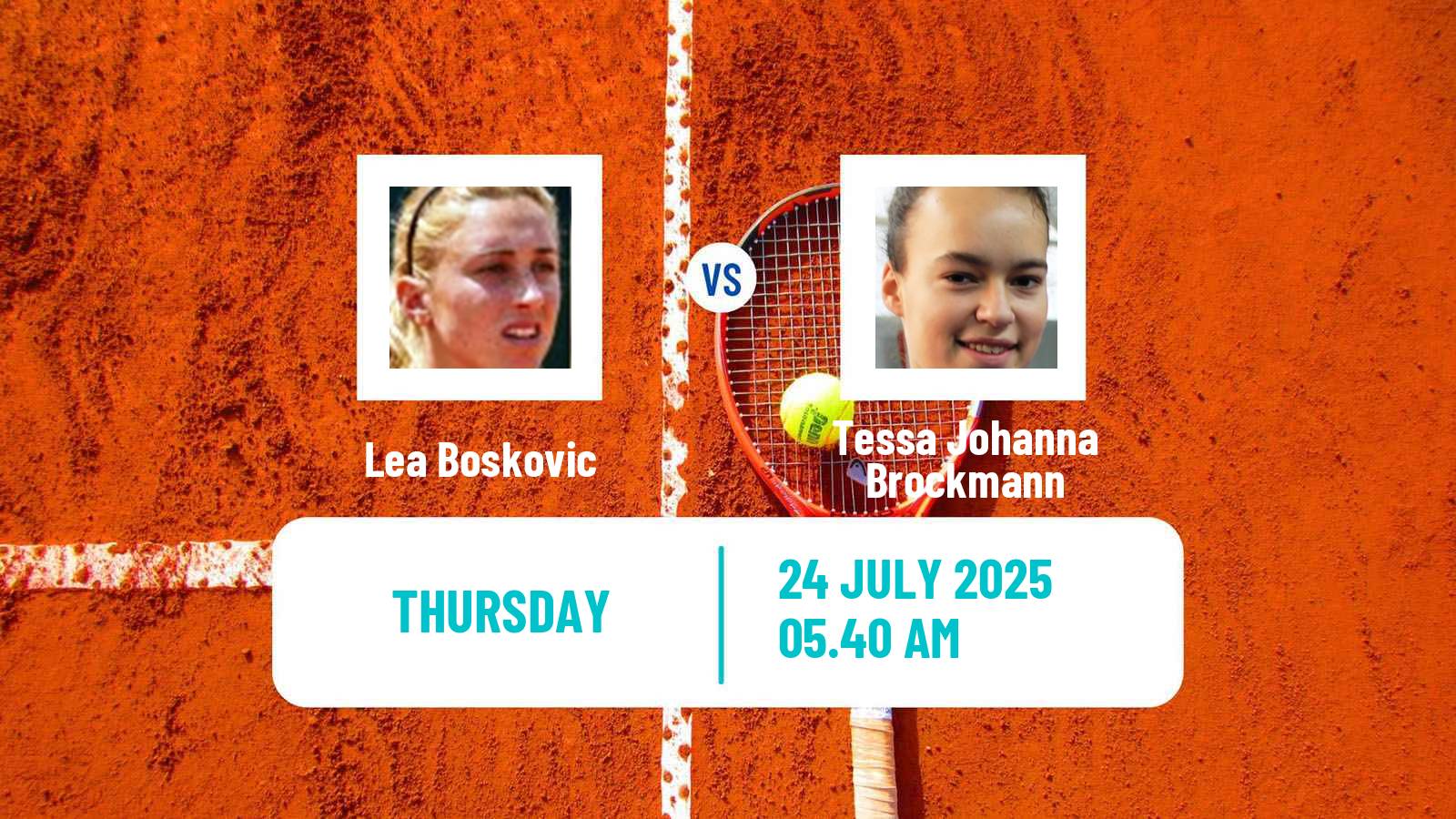 Tennis ITF W35 Horb Women Lea Boskovic - Tessa Johanna Brockmann