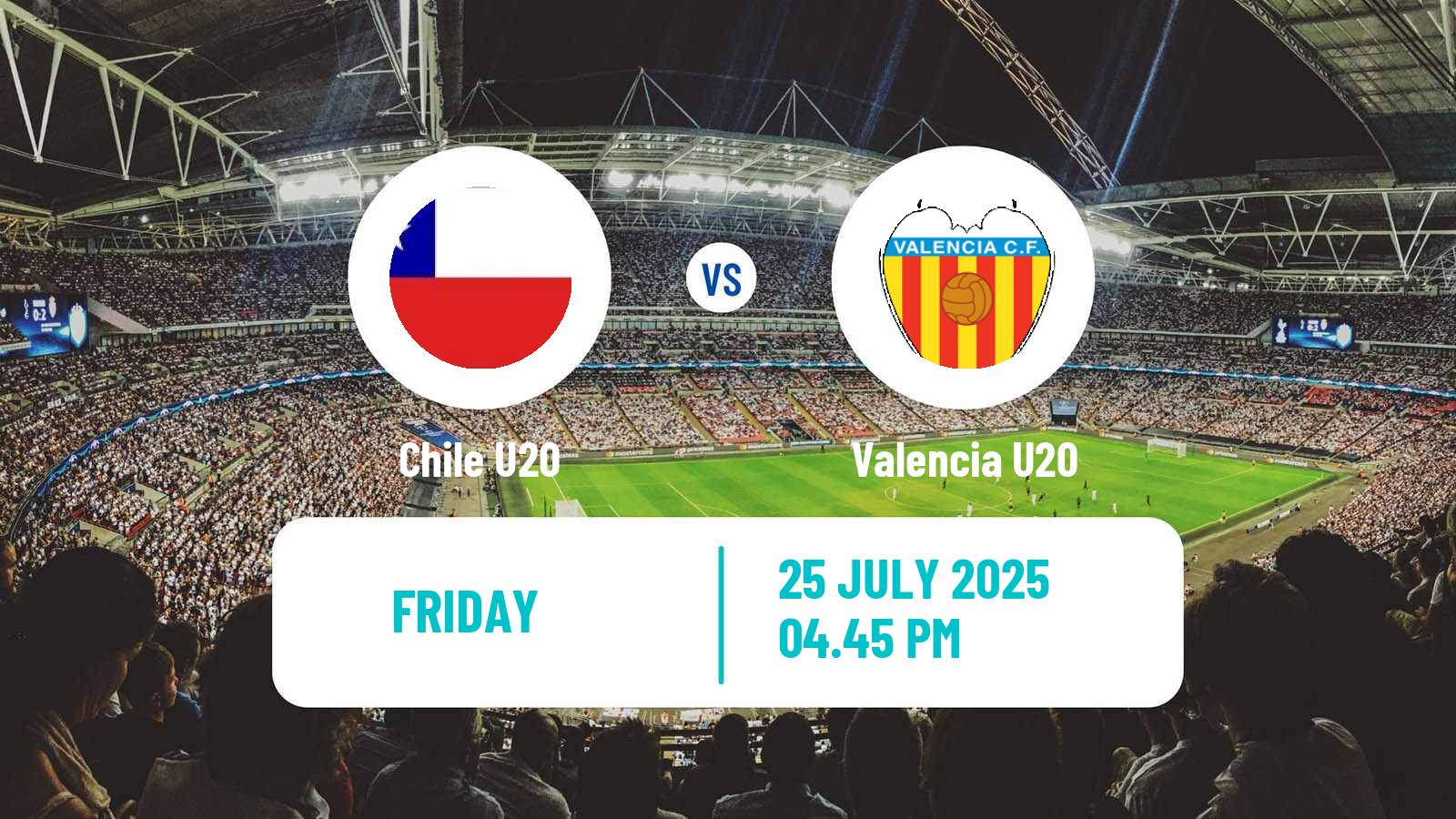 Football COTIF Tournament Chile U20 - Valencia U20