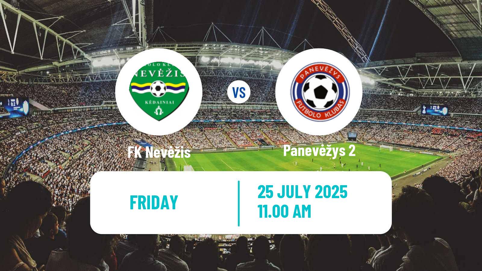 Football Lithuanian Division 2 Nevėžis - Panevėžys 2