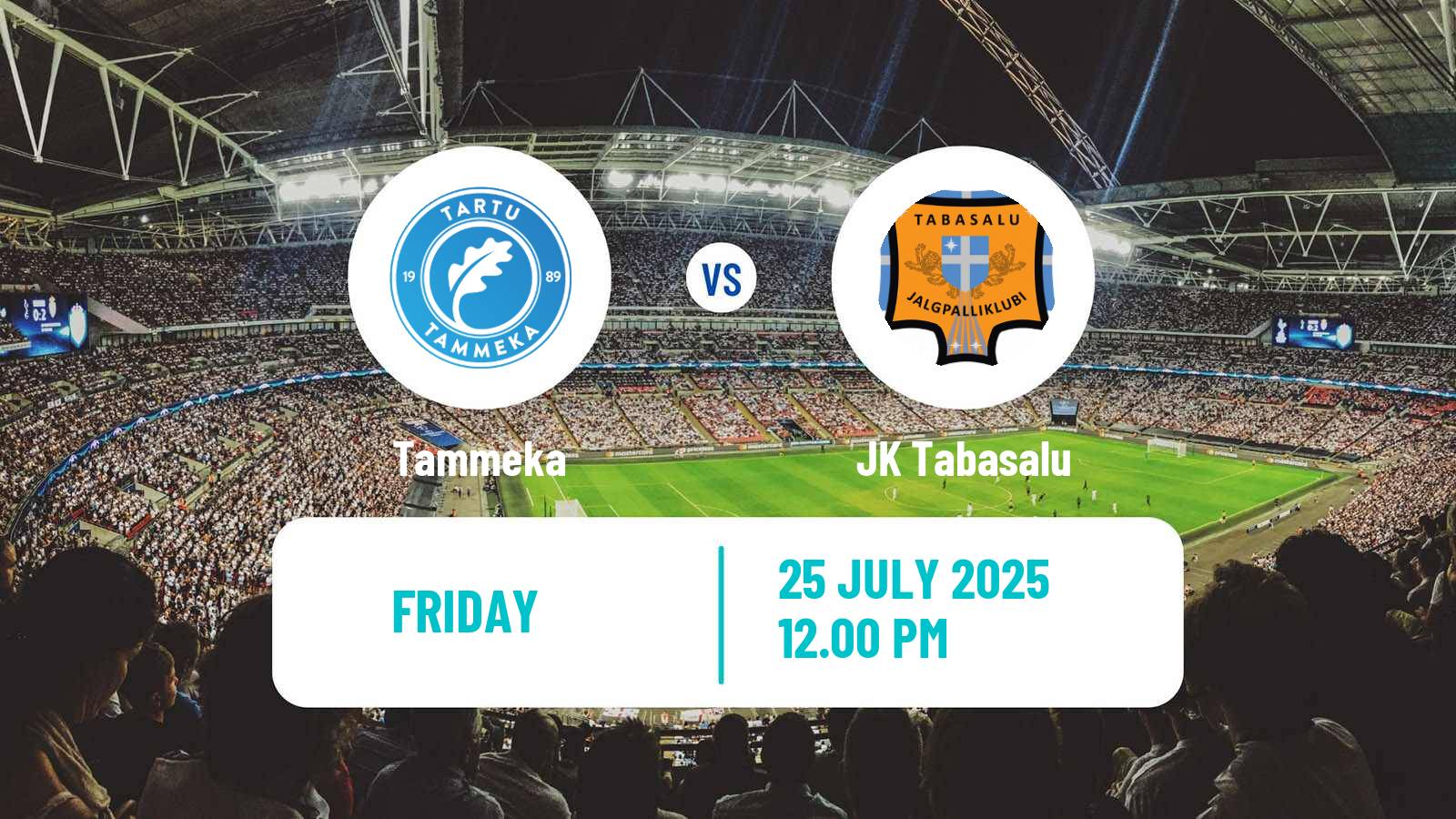 Football Estonian Cup Tammeka - Tabasalu