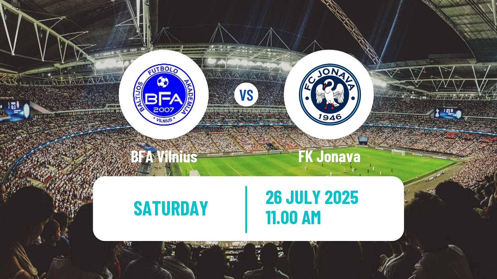 Football Lithuanian Division 2 BFA Vilnius - Jonava