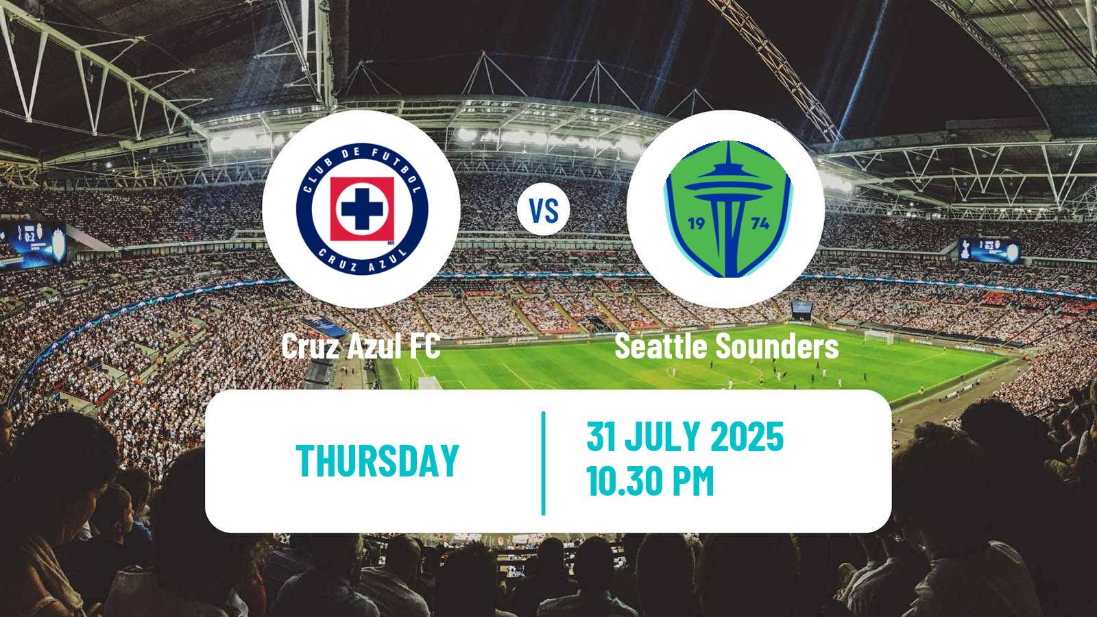 Football CONCACAF League Cup Cruz Azul - Seattle Sounders