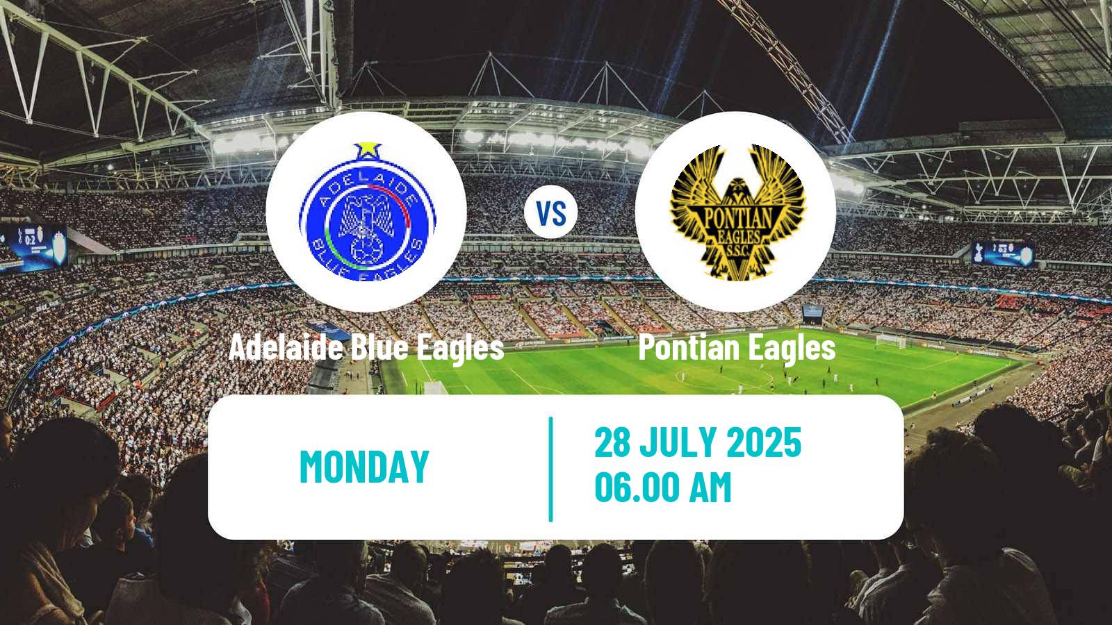 Football Australian SA State League Adelaide Blue Eagles - Pontian Eagles