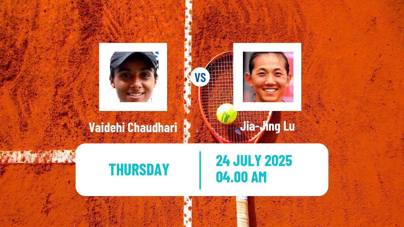 Tennis ITF W35 Monastir 3 Women Vaidehi Chaudhari - Jia-Jing Lu