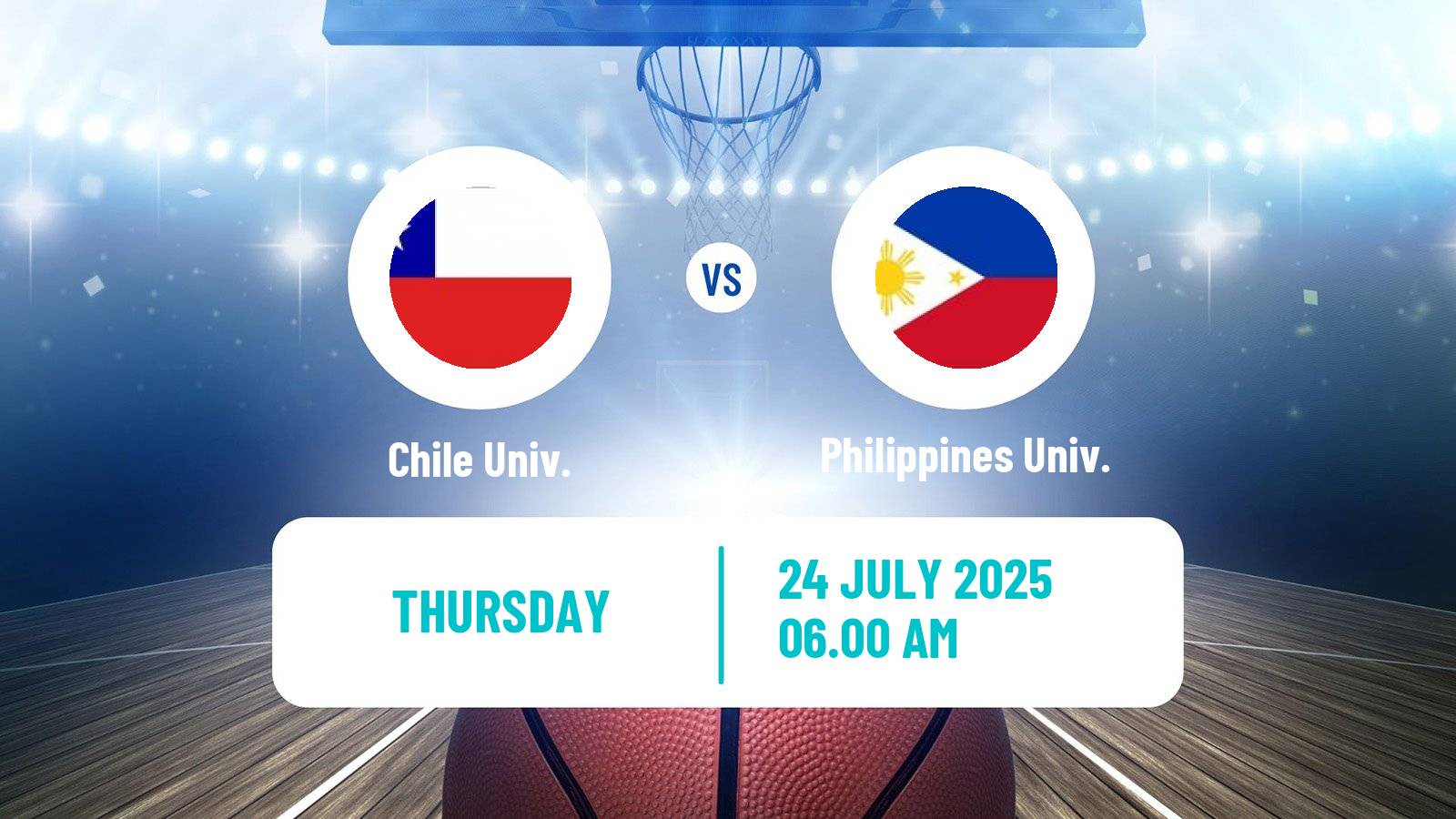 Basketball Universiade Basketball Chile Univ. - Philippines Univ.