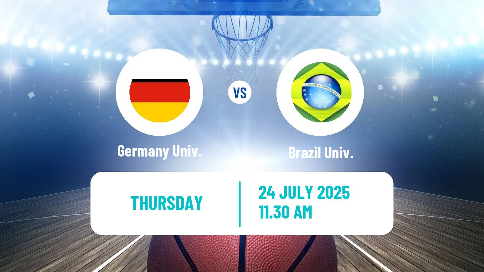 Basketball Universiade Basketball Germany Univ. - Brazil Univ.