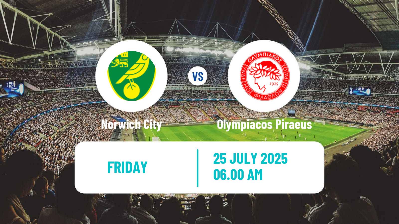 Football Club Friendly Norwich City - Olympiacos Piraeus