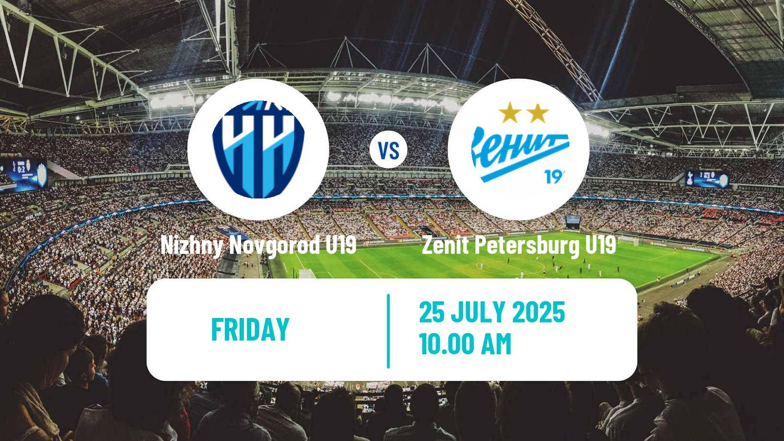 Football Russian Youth League Nizhny Novgorod U19 - Zenit Petersburg U19