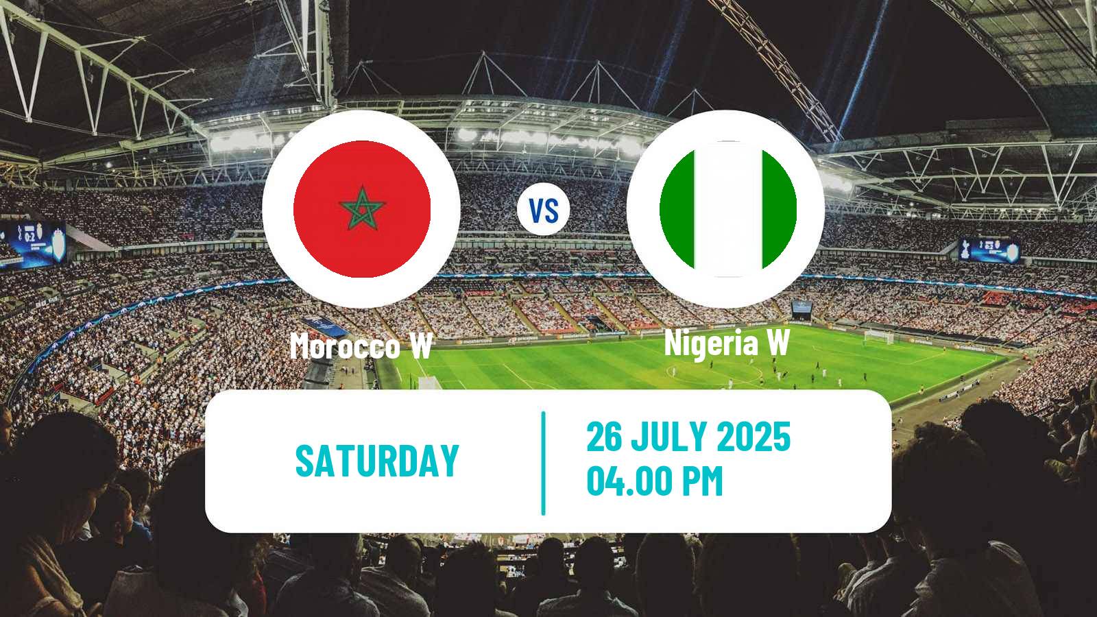 Football Africa Cup of Nations Women Morocco W - Nigeria W