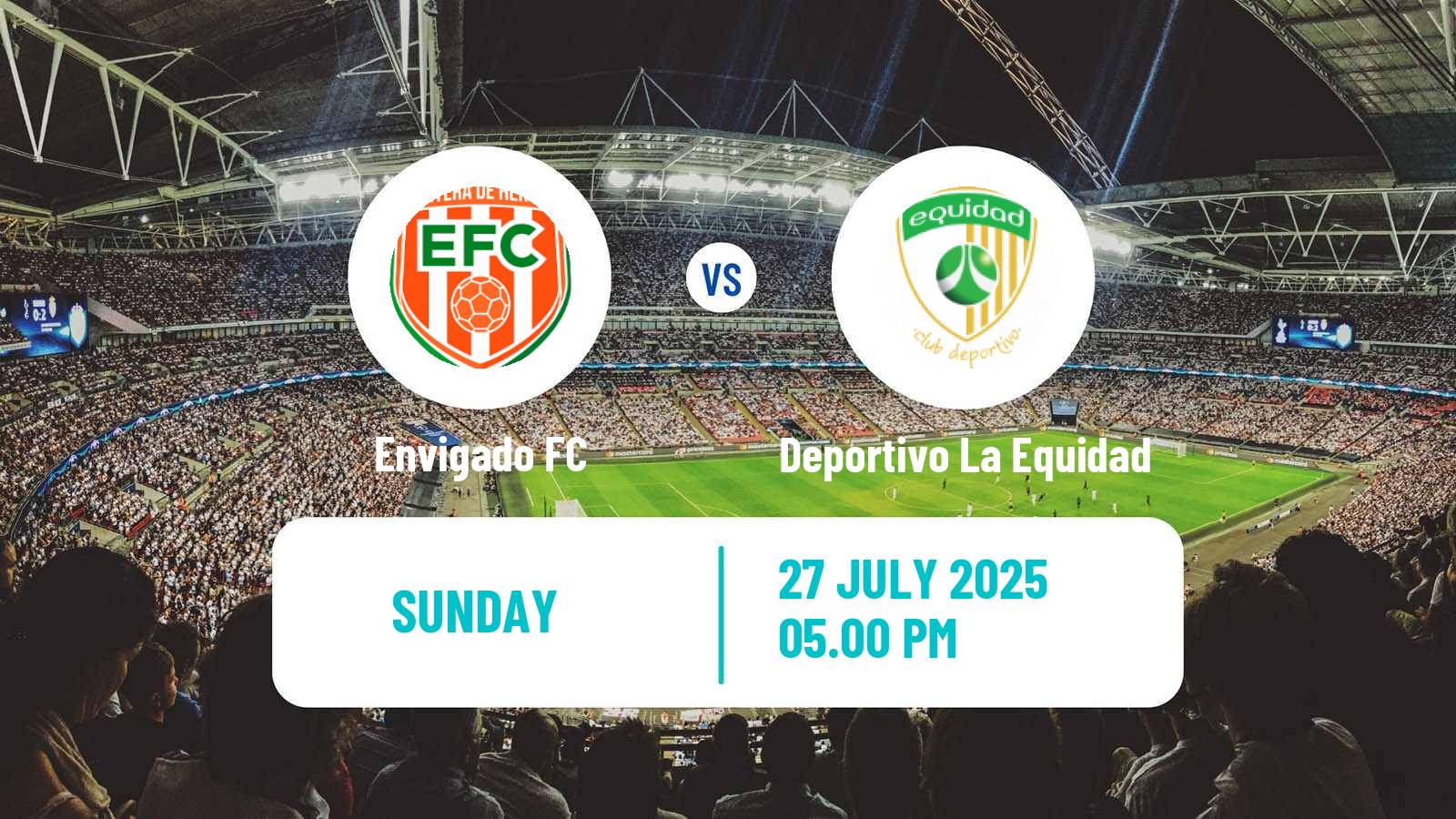 Football Colombian Primera A Envigado - Deportivo La Equidad