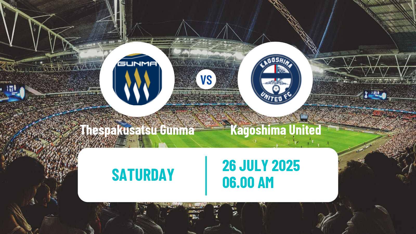 Football Japan J3 League Thespakusatsu Gunma - Kagoshima United