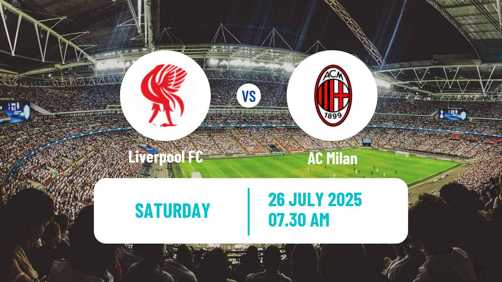 Football Club Friendly Liverpool - Milan