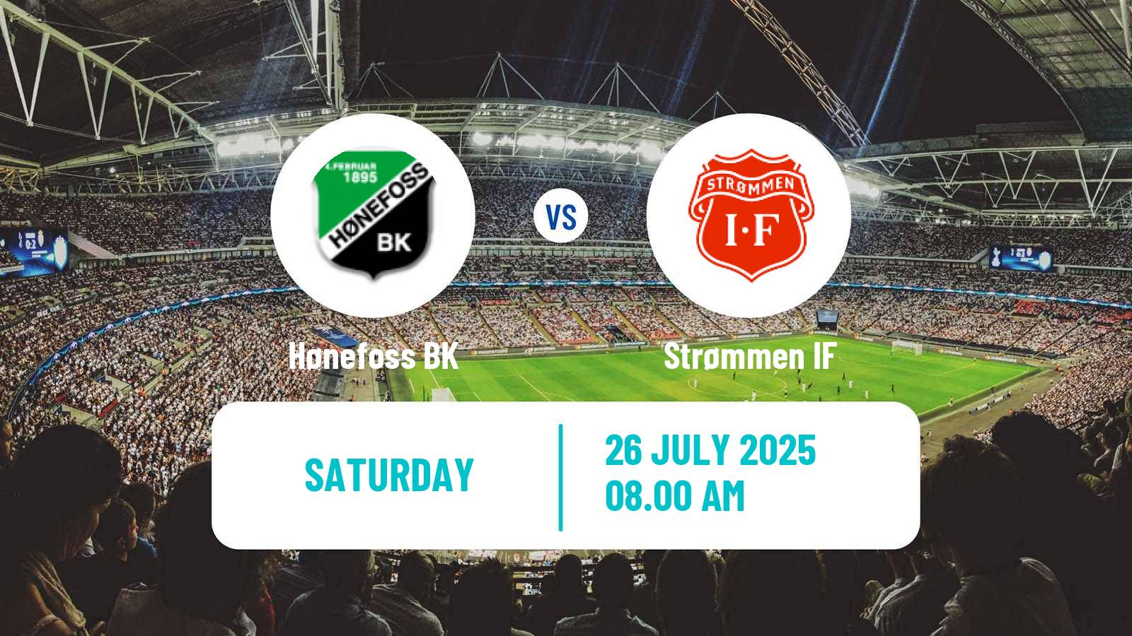 Football Norwegian Division 2 - Group 2 Hønefoss - Strømmen